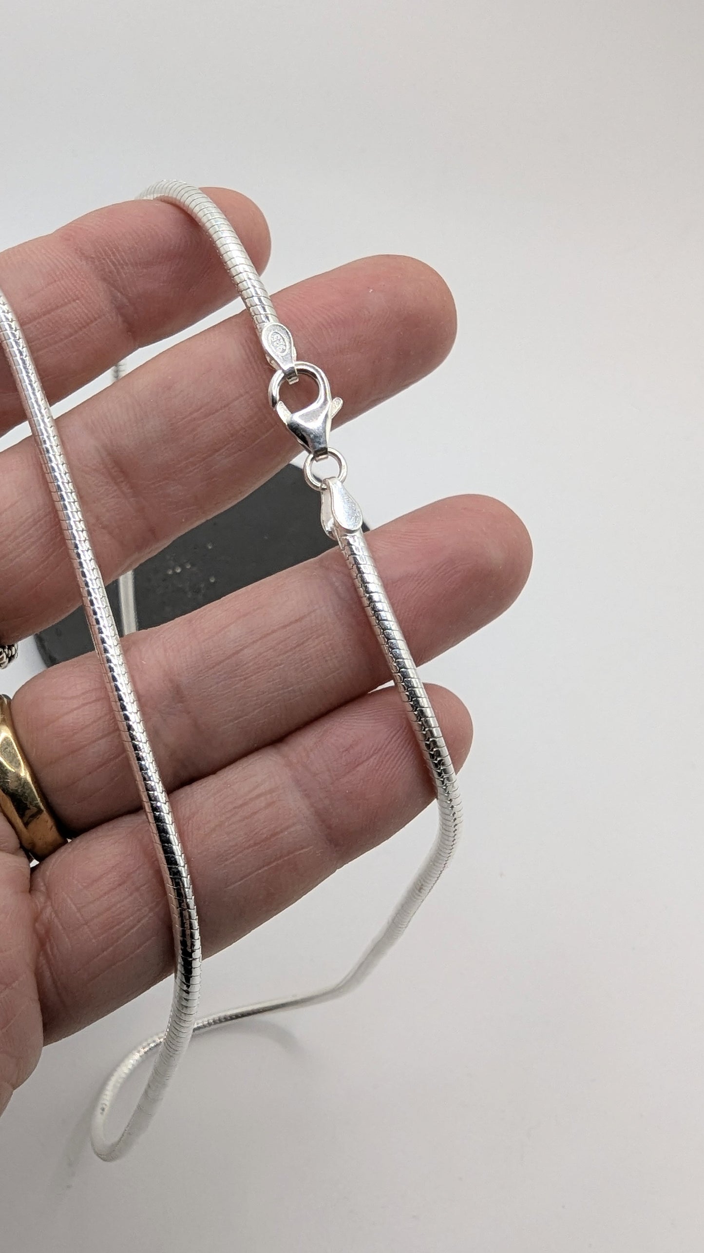 CADENA SERPIENTE DE PLATA 925 - 2.5 MM MACIZA