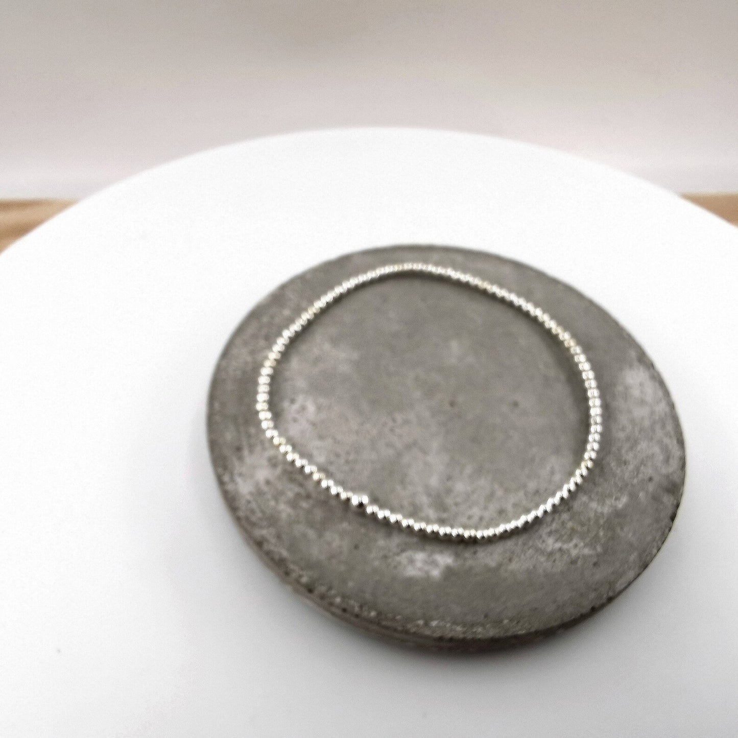 Pulsera de Cuentas Redondas en Plata 925