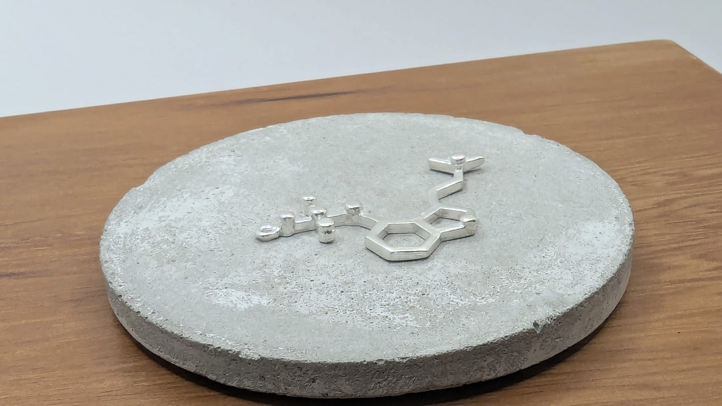 🍄 Collar Molécula de Psilocibina – Conexión, Naturaleza y Expansión en Plata 925