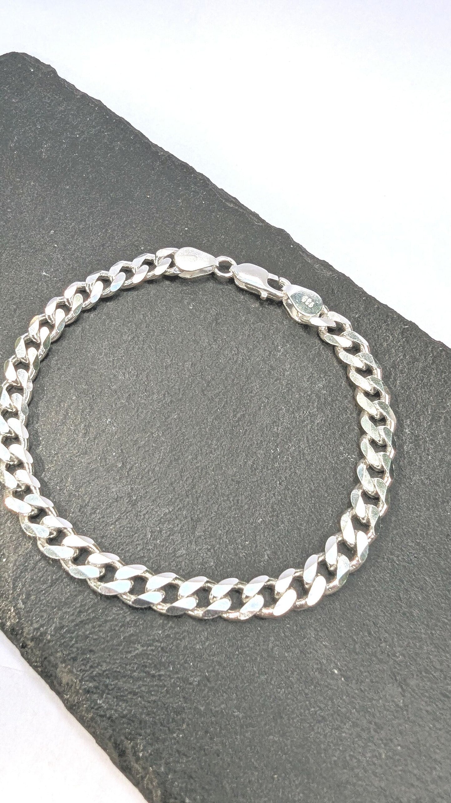 Pulsera plata 925 Estilo cubano hombre