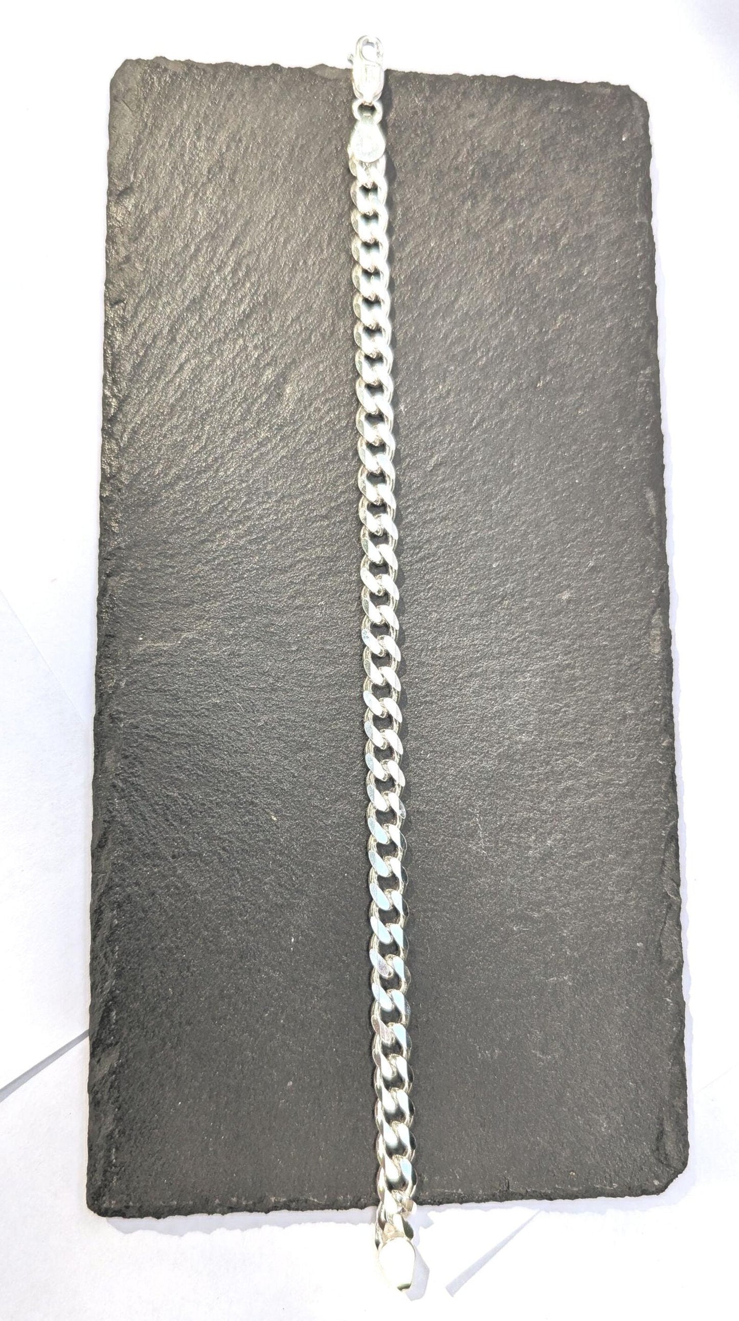 Pulsera plata 925 Estilo cubano hombre