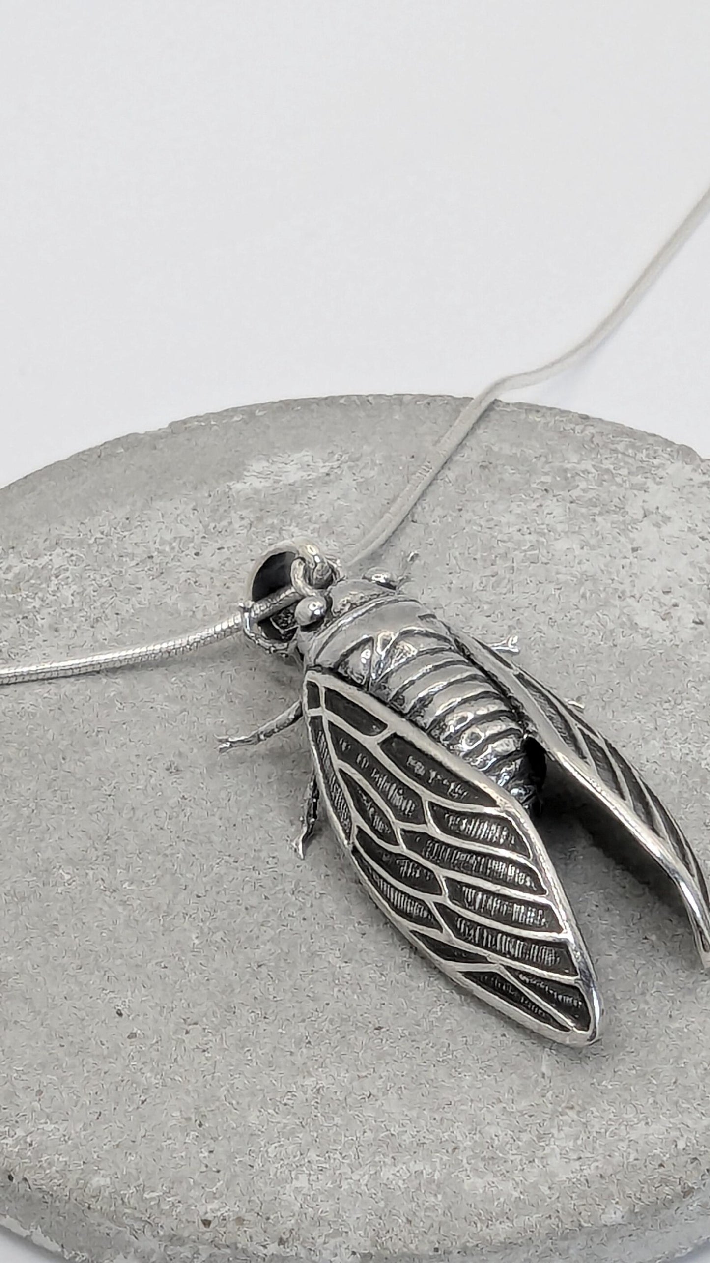 Colgante Cigarra en Plata 925 – Inspirado en la Naturaleza
