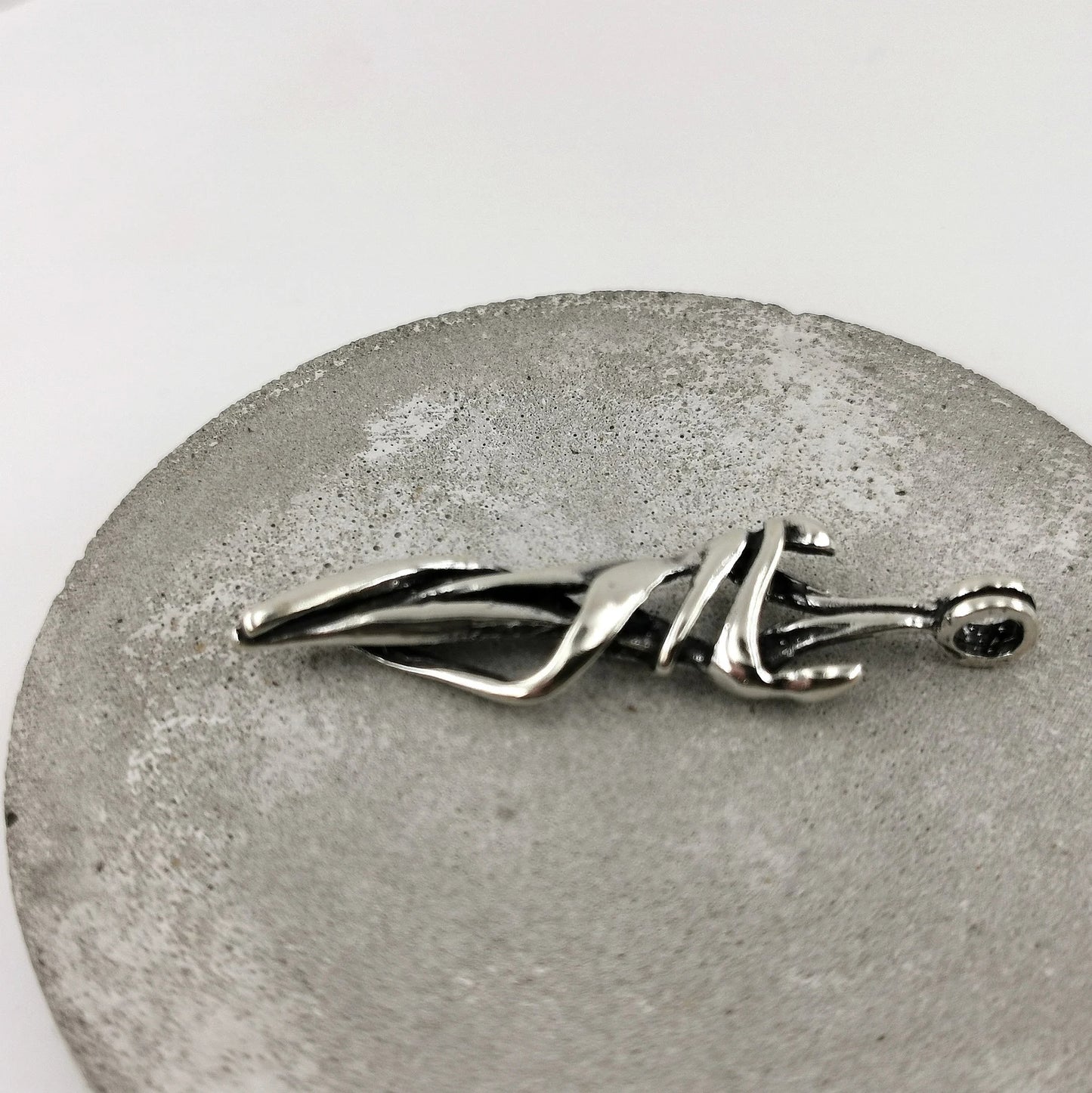 Colgante Amantes Abstractos en Plata 925