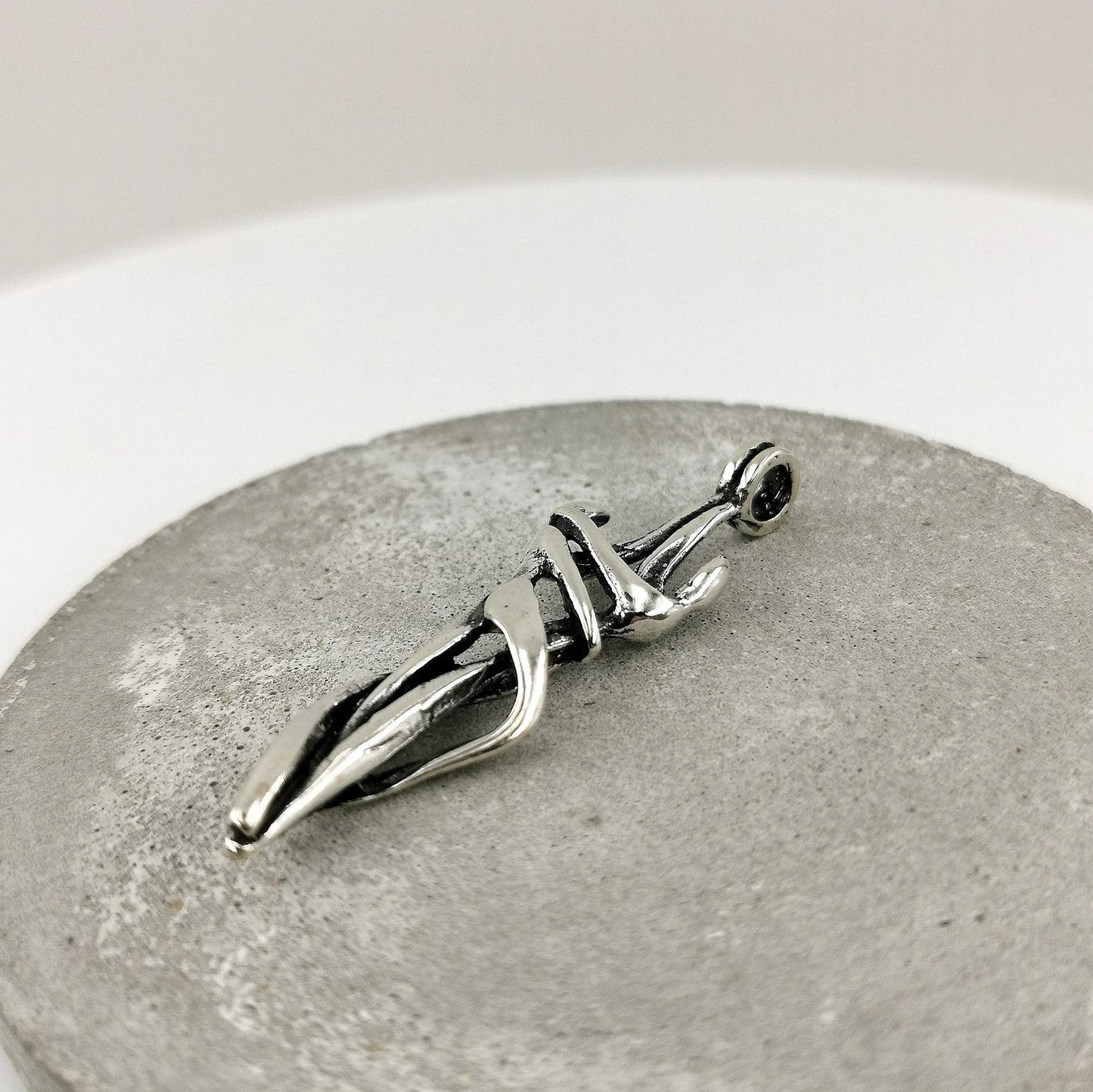 Colgante Amantes Abstractos en Plata 925