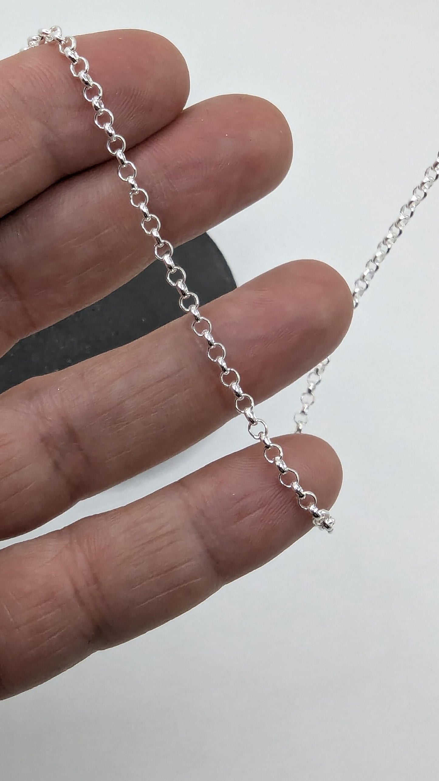 Cadena Rolo de Plata 925 Artesanal