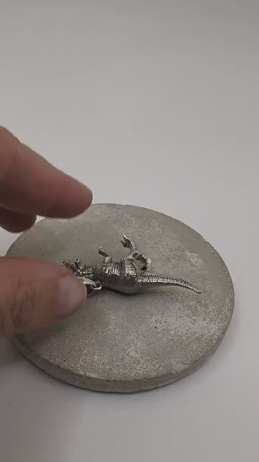 Colgante Dinosaurio T-Rex en Plata 925 – Joyería Prehistórica