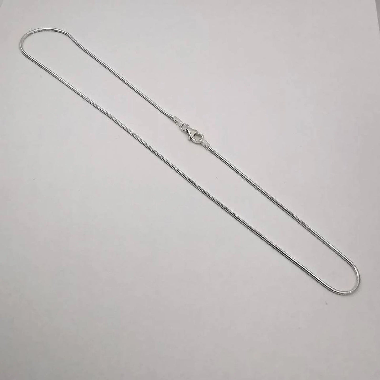 Cadena Serpiente de Plata 925 Hecha a Mano