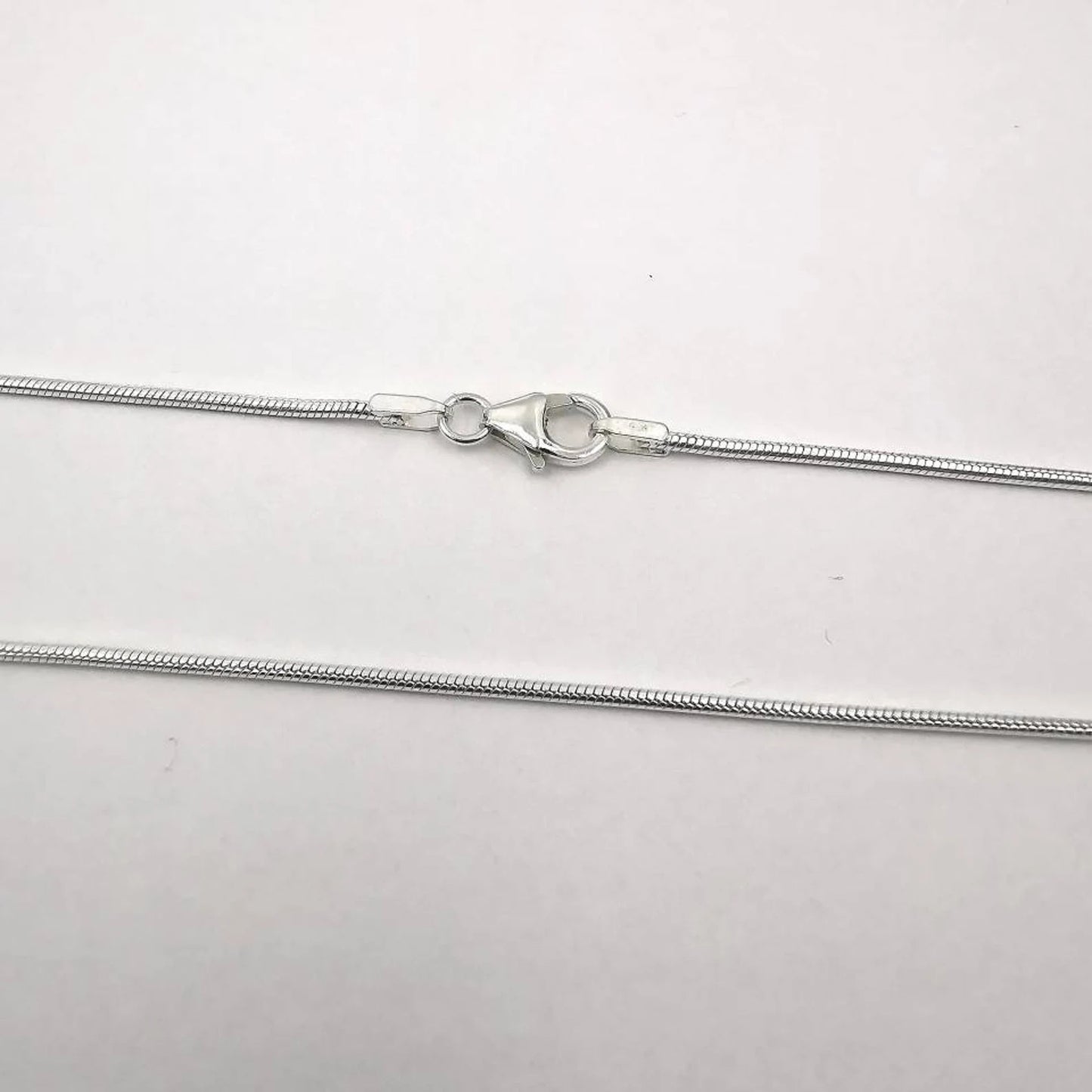 Cadena Serpiente de Plata 925 Hecha a Mano