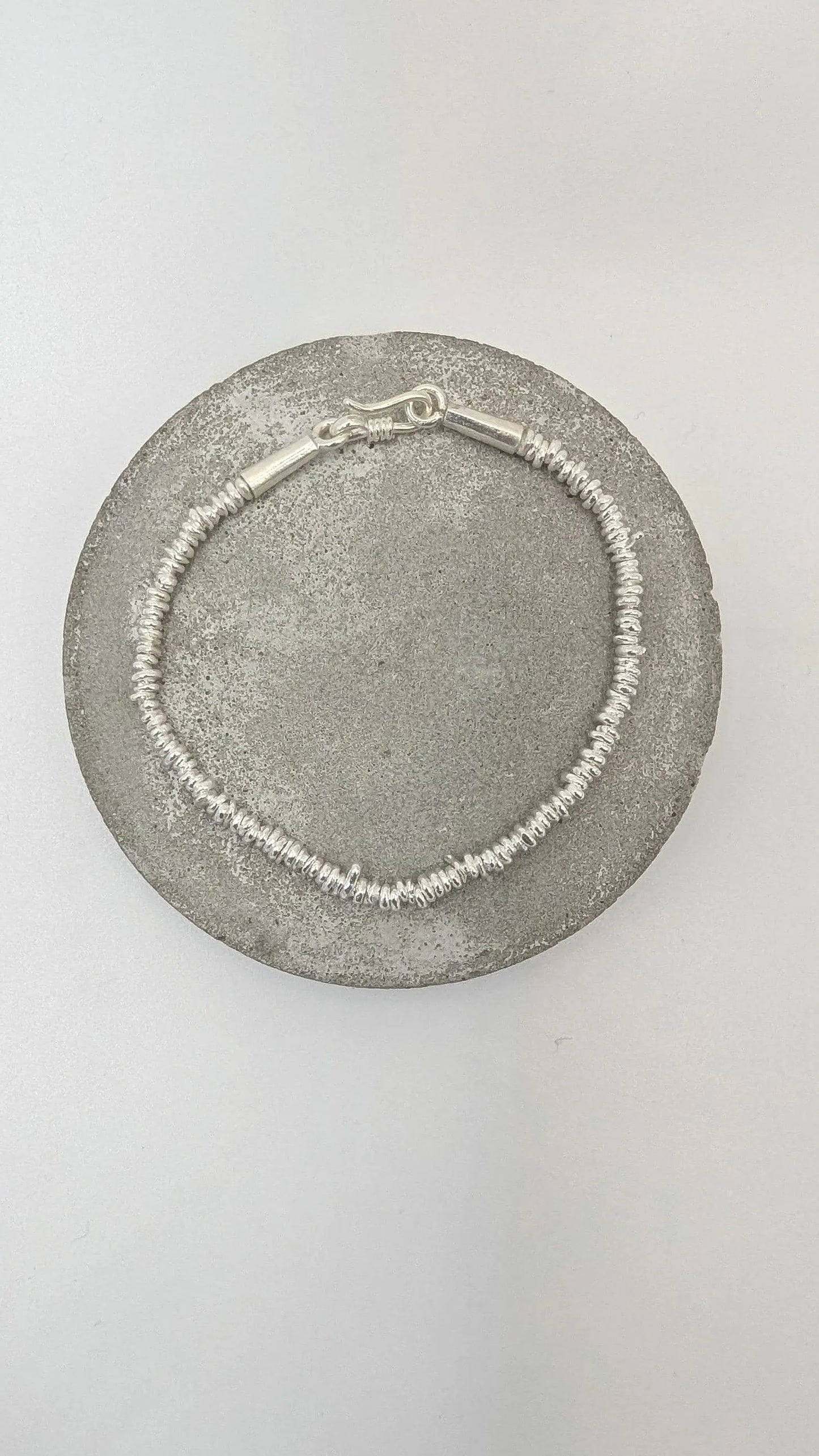 Pulsera de Cuentas en Plata Hill Tribe