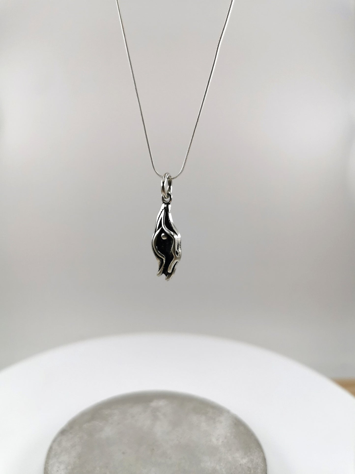 Colgante Vulva Detallado en Plata 925